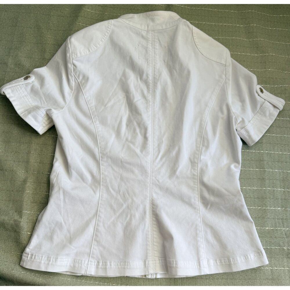 White House Black Market Cute Jacket White Size 10 - Picture 2 of 4